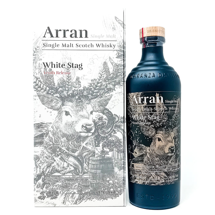 Arran White Stag Tenth Release Single Malt Scotch Whisky, 70cl, 54.9% ABV