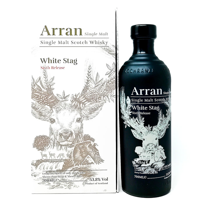 Arran White Stag Sixth Release Single Malt Scotch Whisky 70cl, 53.8% ABV