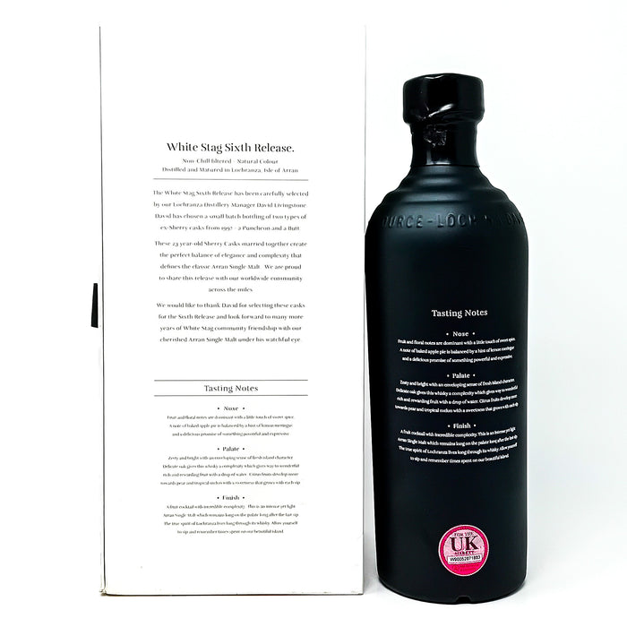 Arran White Stag Sixth Release Single Malt Scotch Whisky 70cl, 53.8% ABV