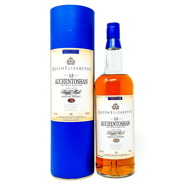 Auchentoshan 12 Year Old QE2 Single Malt Scotch Whisky, 1l, 43% ABV