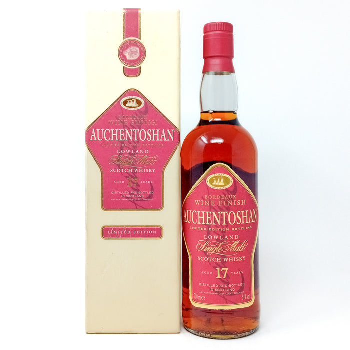 Auchentoshan 17 Year Old Bordeaux Wine Finish Single Malt Scotch Whisky, 70cl, 51% ABV