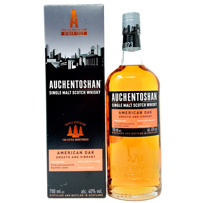 Auchentoshan American Oak Single Malt Scotch Whisky, 70cl, 40% ABV
