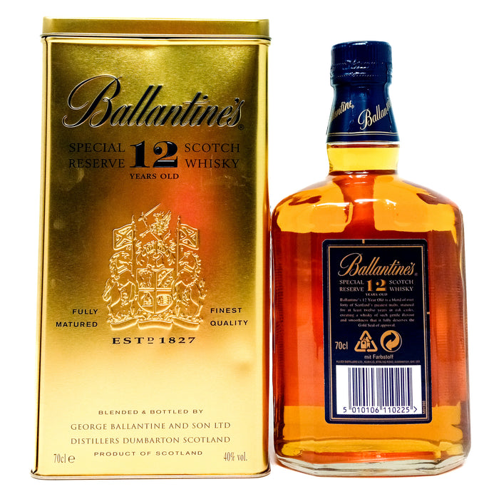 Ballantine's 12 Year Old Special Reserve Blended Scotch Whisky, 70cl, 40% ABV