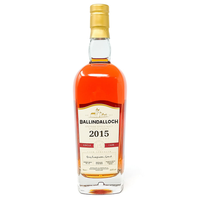 Ballindalloch 2015 Single Cask Single Malt Scotch Whisky, 70cl, 60.8% ABV