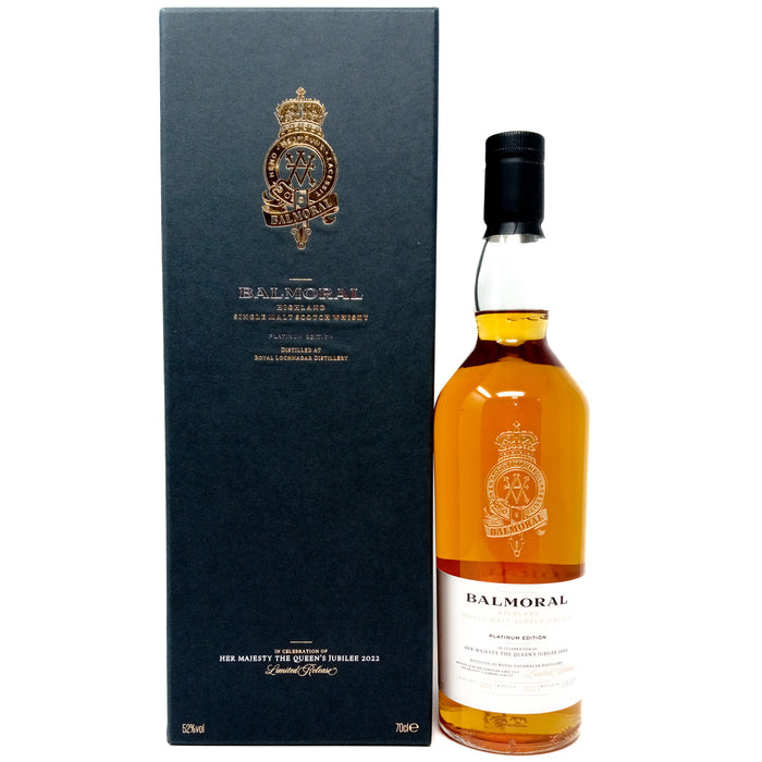 Royal Lochnagar 2000 Balmoral Platinum Edition Jubilee 2022 Single Malt Scotch Whisky, 70cl, 52% ABV