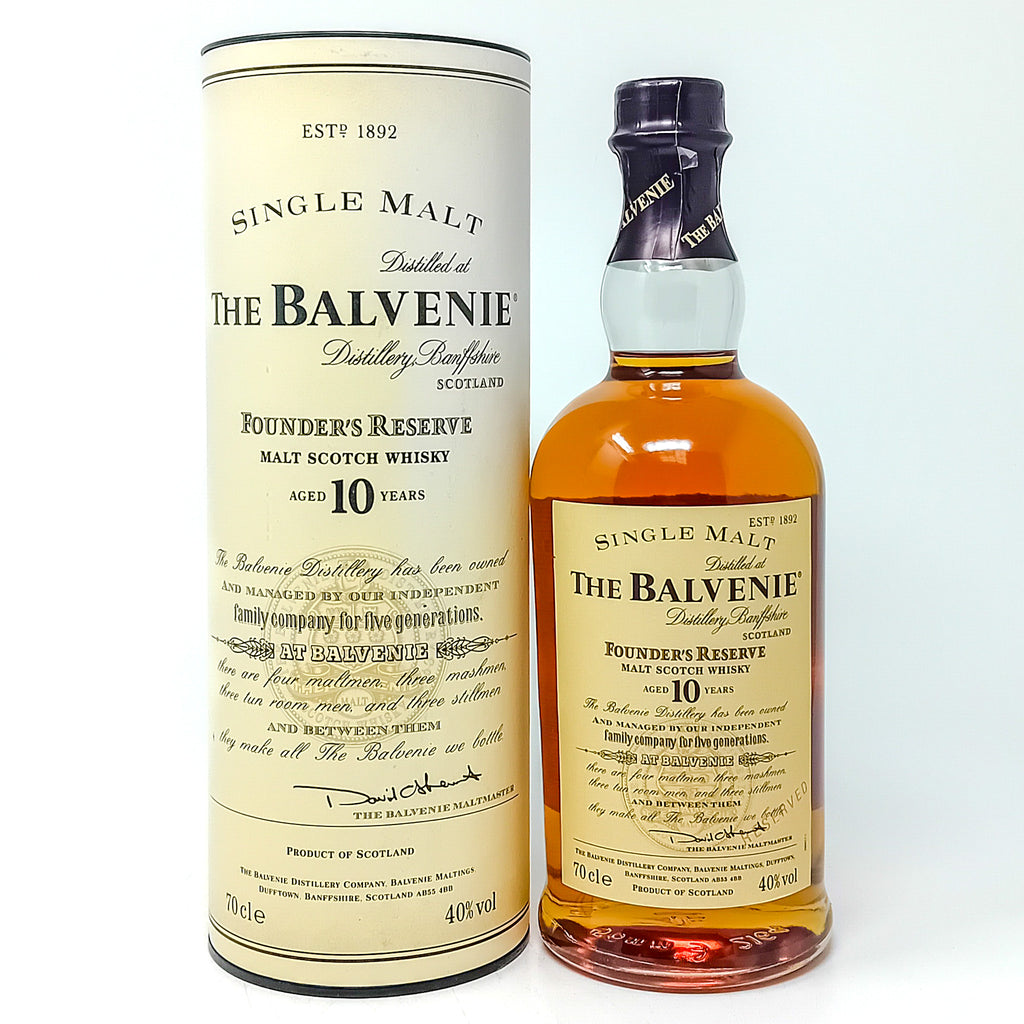 (希少品)The Balvenie Founder's Reserve 10年 Balvenie 10 Year Old Founder's Reserve Single Malt Scotch Whisky, 70cl