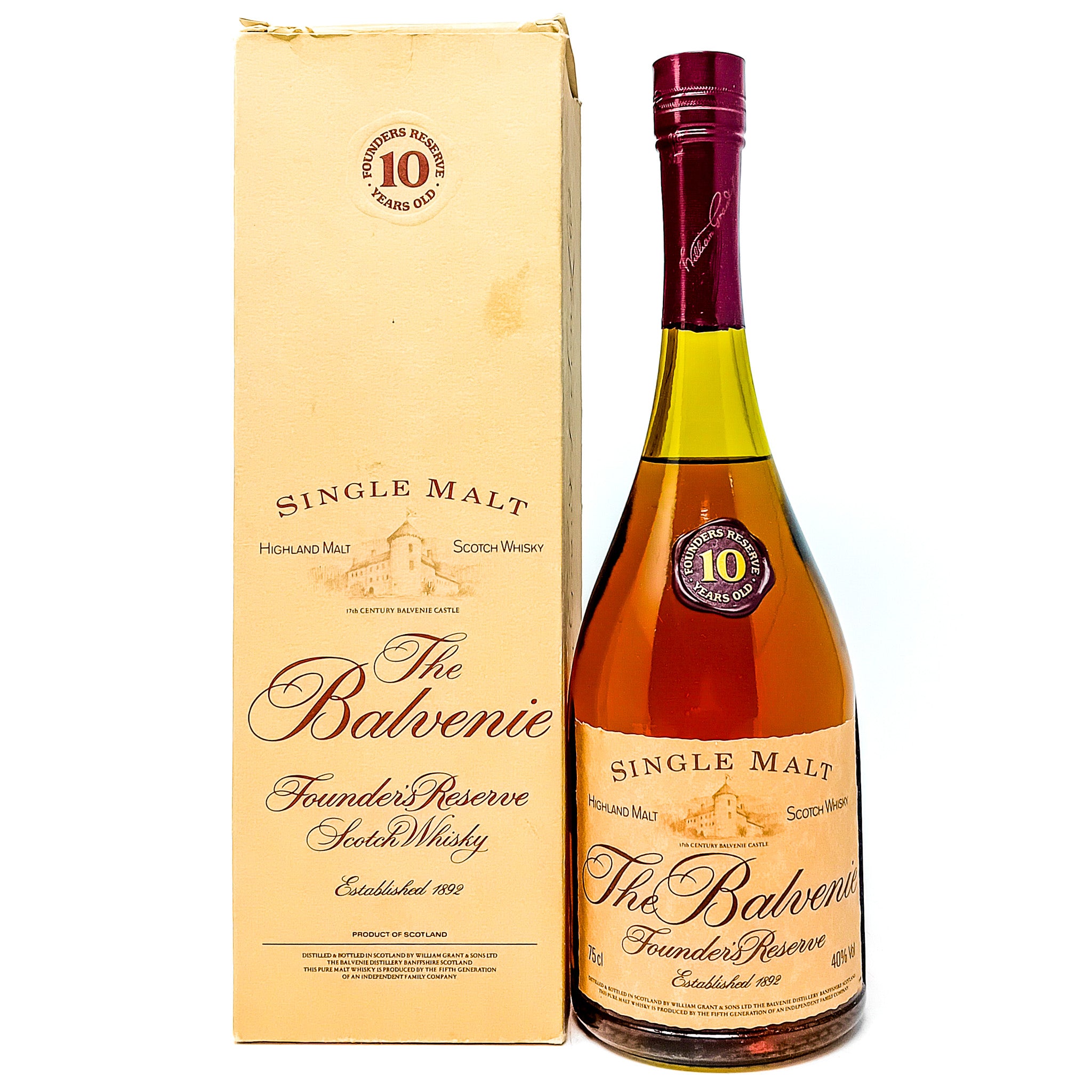 Balvenie 10 Year Cognac Bottle Single Malt Scotch Whisky