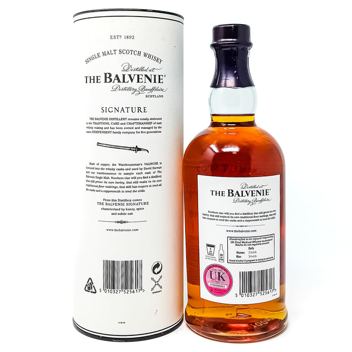 Balvenie Signature 12 Year Old Batch #1 Single Malt Scotch Whisky, 70cl, 40% ABV