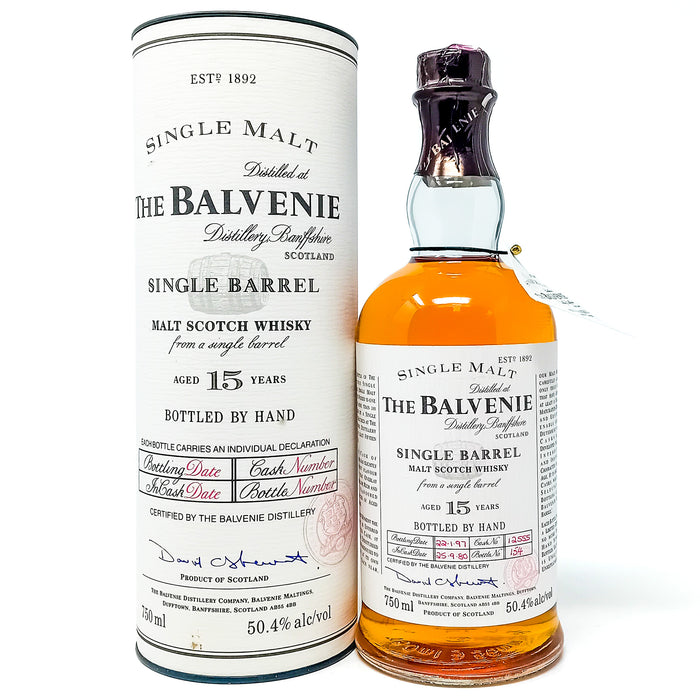 Balvenie 1980 15 Year Old Single Barrel #12555 Single Malt Scotch Whisky, 75cl, 50.4% ABV