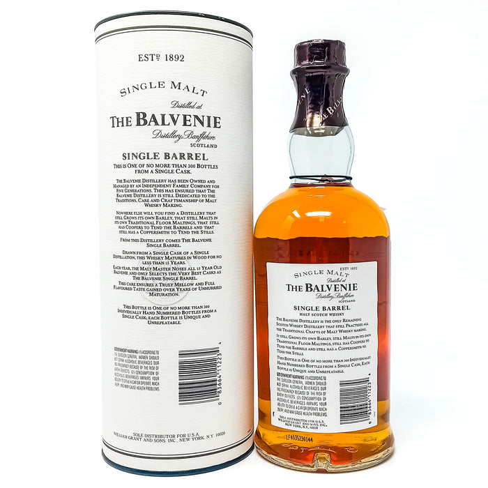 Balvenie 1980 15 Year Old Single Barrel #12555 Single Malt Scotch Whisky, 75cl, 50.4% ABV