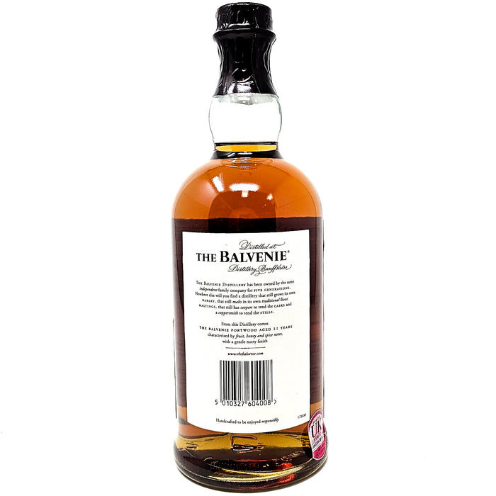 Balvenie 21 Year Old Port Wood Single Malt Scotch Whisky, 70cl, 40% ABV
