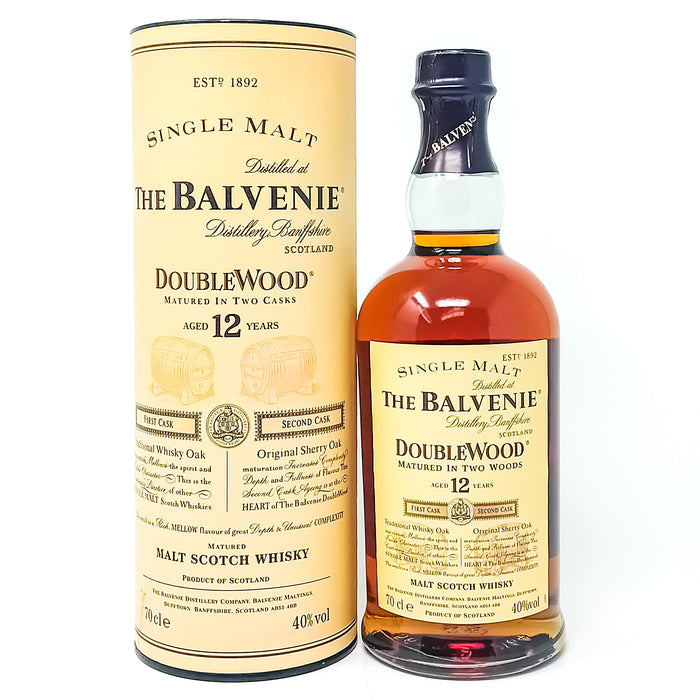 Balvenie 12 Year Old Doublewood Single Malt Scotch Whisky, 70cl, 40% ABV