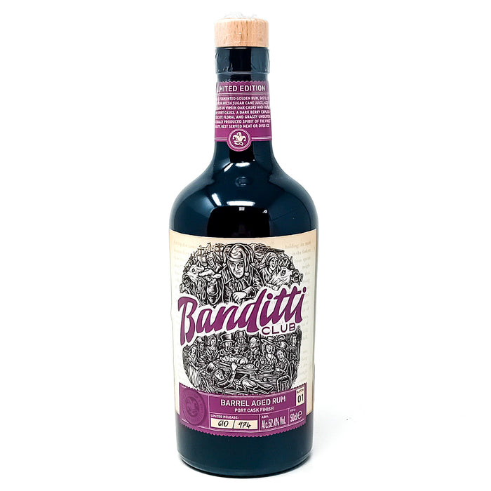 Banditti Club Barrel Aged Port Barrel Finish Glasgow Rum, 50cl, 52.4% ABV