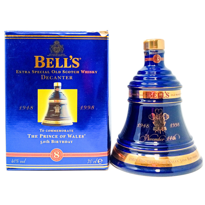 Bell's 'The Prince of Wales 50th Birthday' Decanter 8 Year Old Extra Special Blended Scotch Whisky, 70cl, 40% ABV