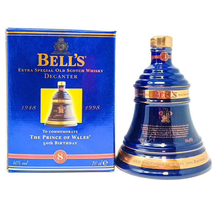 Bell's 'The Prince of Wales 50th Birthday' Decanter 8 Year Old Extra Special Blended Scotch Whisky, 70cl, 40% ABV