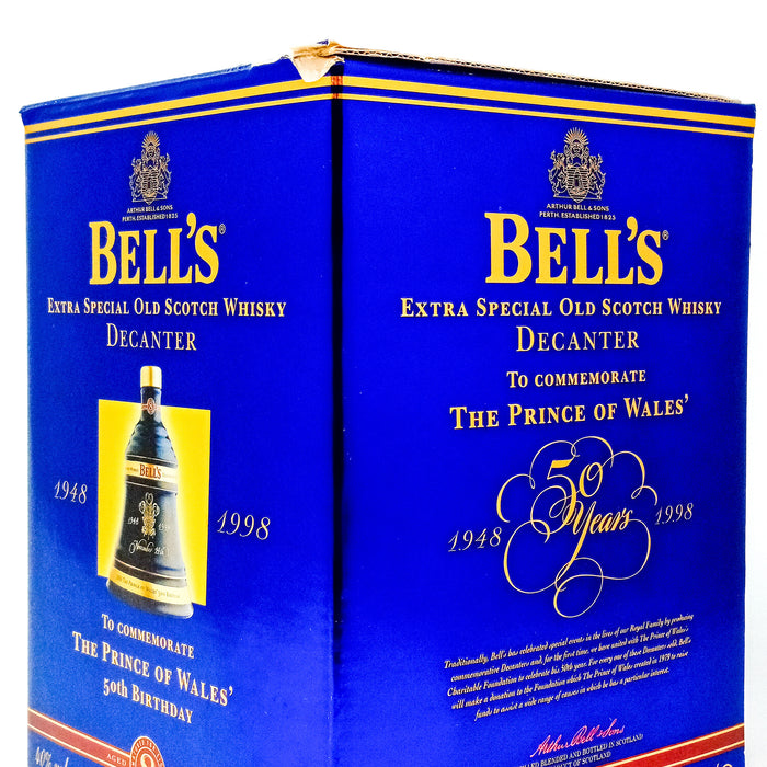 Bell's 'The Prince of Wales 50th Birthday' Decanter 8 Year Old Extra Special Blended Scotch Whisky, 70cl, 40% ABV