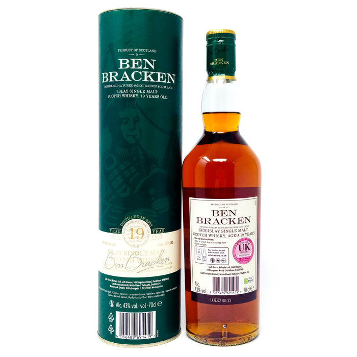 Ben Bracken 2003 19 Year Old Islay Single Malt Scotch Whisky, 70cl, 40% ABV