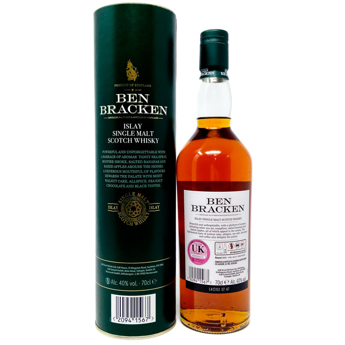Ben Bracken Islay Single Malt Scotch Whisky, 70cl, 40% ABV
