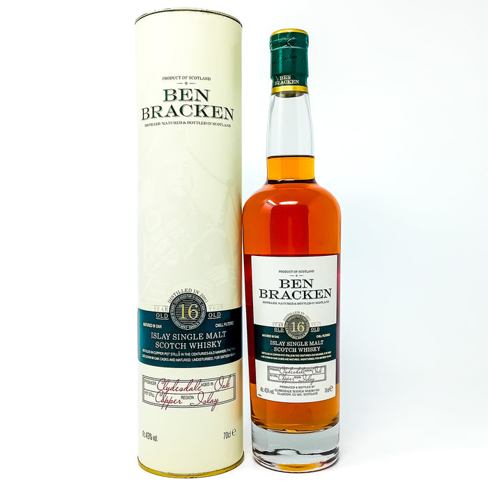 Ben Bracken 16 Year Old Islay Single Malt Scotch Whisky, 70cl, 43% ABV