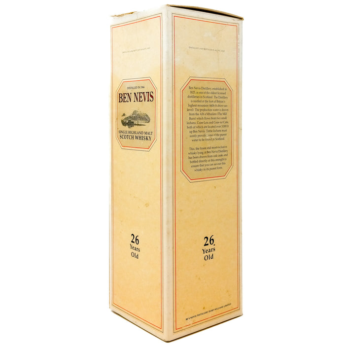 Ben Nevis 1966 26 Year Old Single Malt Scotch Whisky, 75cl, 59% ABV