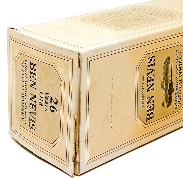Ben Nevis 1966 26 Year Old Single Malt Scotch Whisky, 75cl, 59% ABV