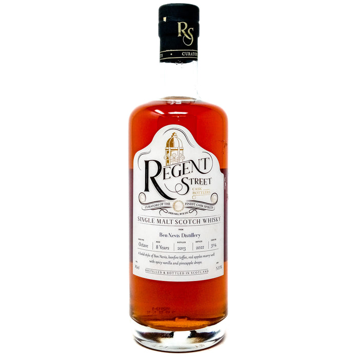 Ben Nevis 2013 8 Year Old Regent Street Single Malt Scotch Whisky, 70cl, 46% ABV
