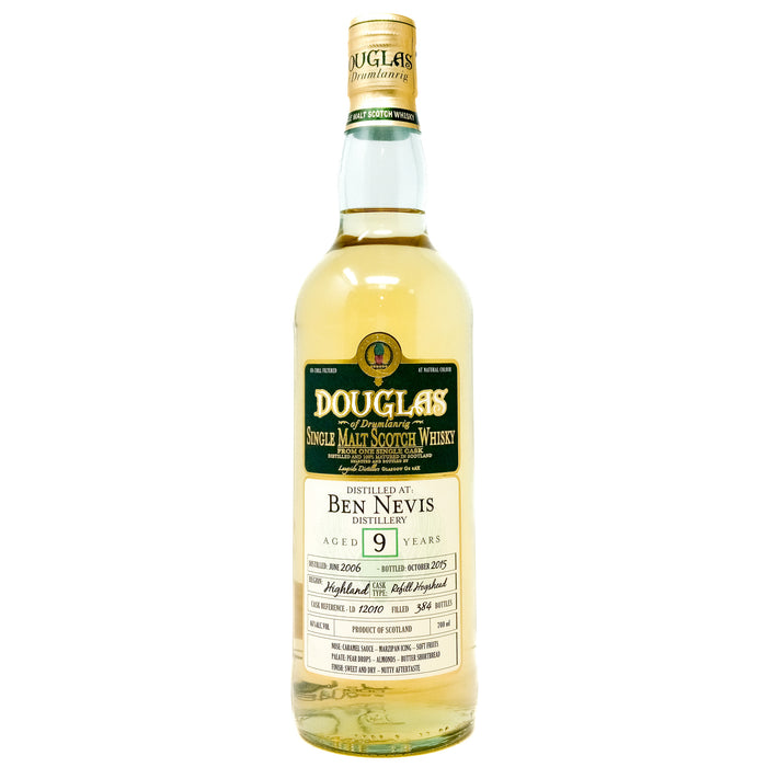 Ben Nevis 2006 9 Year Old Douglas of Drumlanrig Single Malt Scotch Whisky, 70cl, 46% ABV