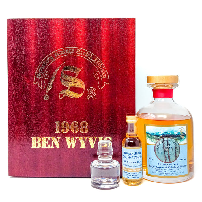 Ben Wyvis 1968 31 Year Old Signatory Vintage Single Malt Scotch Whisky, 70cl + 5cl, 51% Vol.
