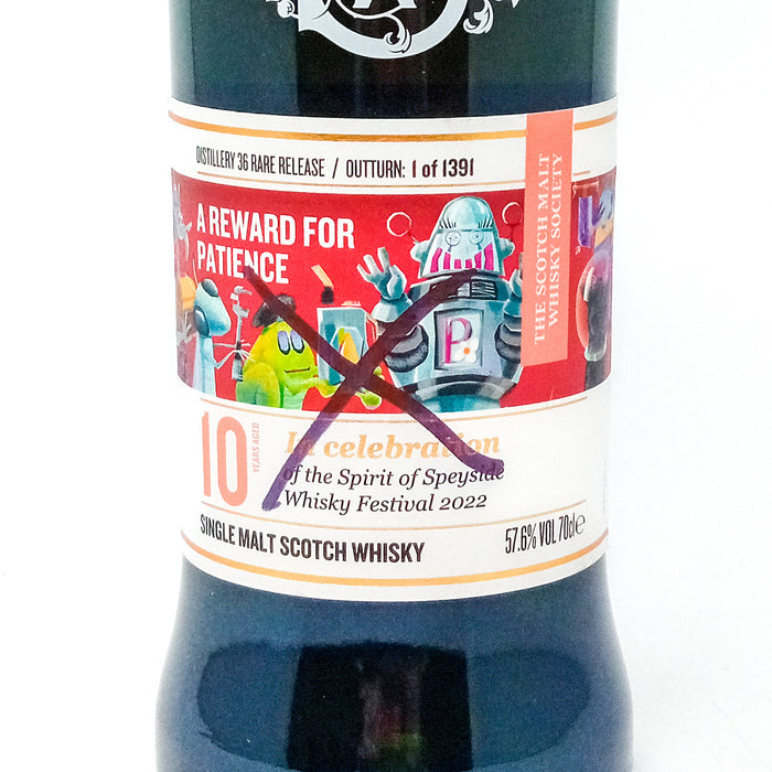 Benrinnes 10 Year Old SMWS Speyside Whisky Festival 2022 Single Malt Scotch Whisky, 70cl, 57.6% ABV