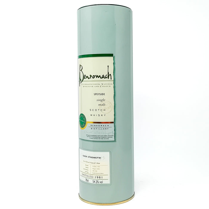 Benromach 1981 Single Malt Scotch Whisky, 70cl, 54.2% ABV