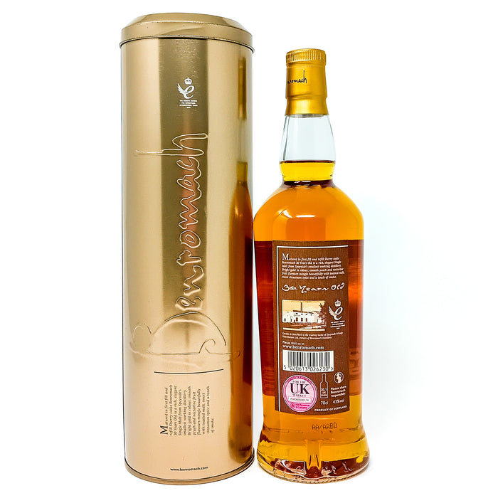 Benromach 30 Year Old Single Malt Scotch Whisky, 70cl, 43% ABV