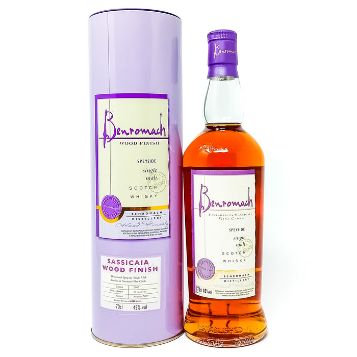 Benromach Sassicaia Wood Finish Single Malt Scotch Whisky, 70cl, 45% ABV