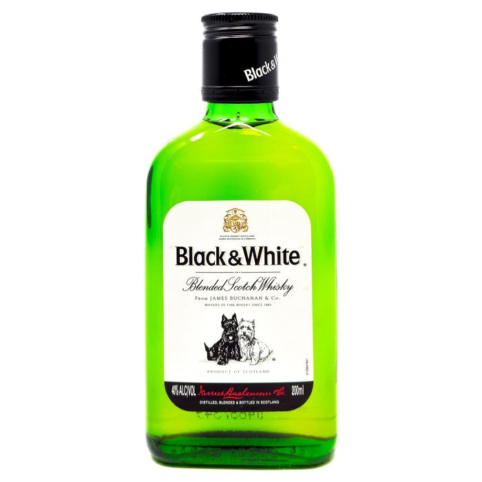 Black & White Blended Scotch Whisky, Half Bottle, 20cl, 40% ABV