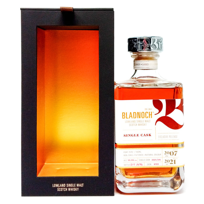 Bladnoch 2007 Single Cask #6703 Single Malt Scotch Whisky, 70cl, 55.9% ABV