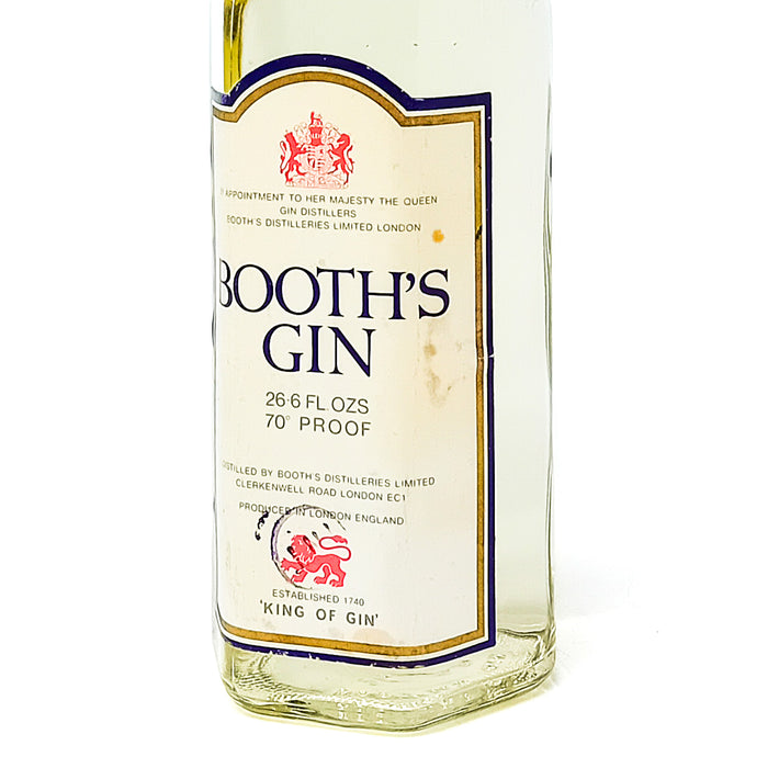 Booth's Gin, 26 2/3 fl. ozs., 70° Proof