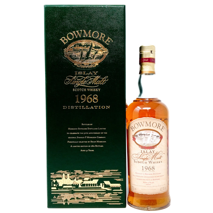 Bowmore 1968 32 Year Old 50th Anniversary Single Malt Scotch Whisky, 70cl, 45.5% ABV