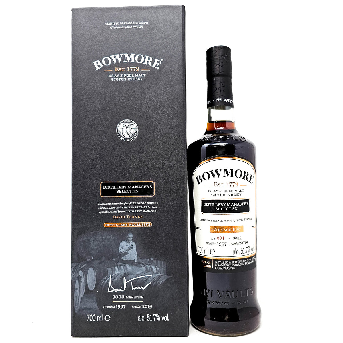 Bowmore Distillery 1983 モルトウイスキー 53.4% Premium Single Malt