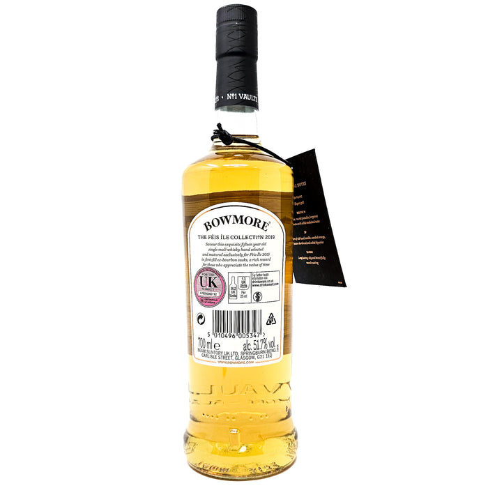 Bowmore 15 Year Old Feis Ile 2019 Single Malt Scotch Whisky, 70cl, 51.7% ABV