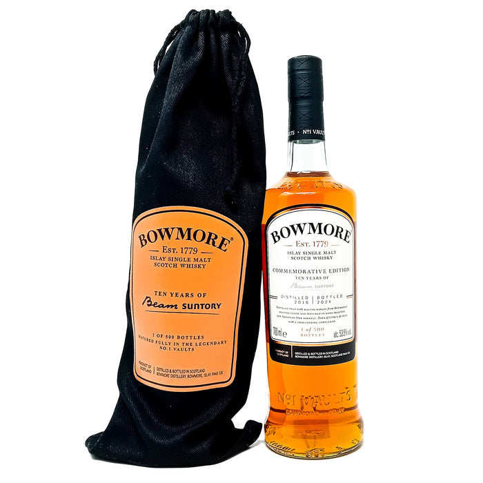 Bowmore Ten Years of Beam Suntory Single Malt Scotch Whisky, 70cl, 53.5% ABV