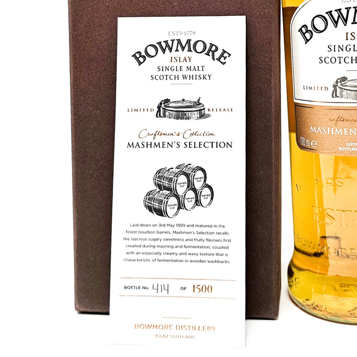 Bowmore Mashmen's Selection 14 Year Old Single Malt Scotch Whisky, 70cl, 55.7% ABV