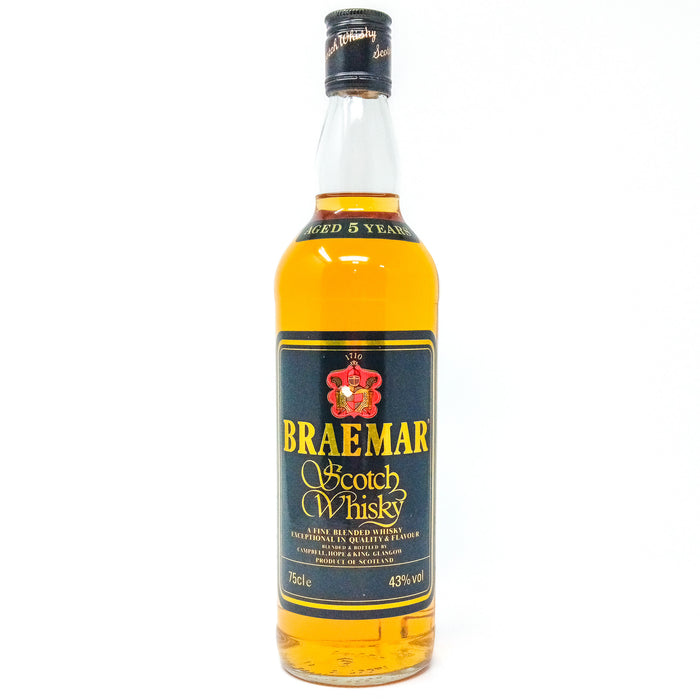 Braemar 5 Year Old Blended Scotch Whisky, 75cl, 40% ABV