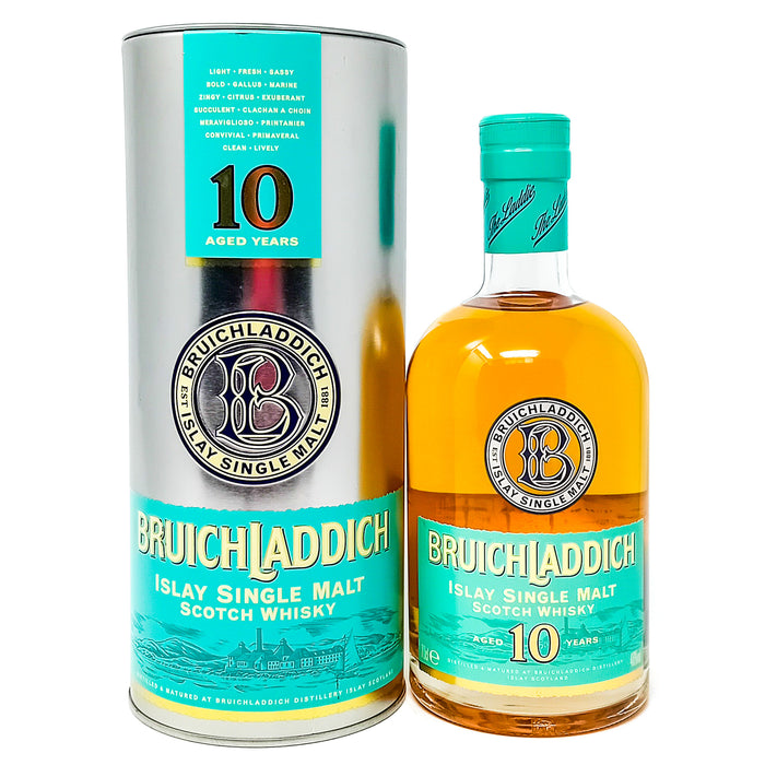 Bruichladdich 10 Year Old Single Malt Scotch Whisky, 70cl, 46% AB