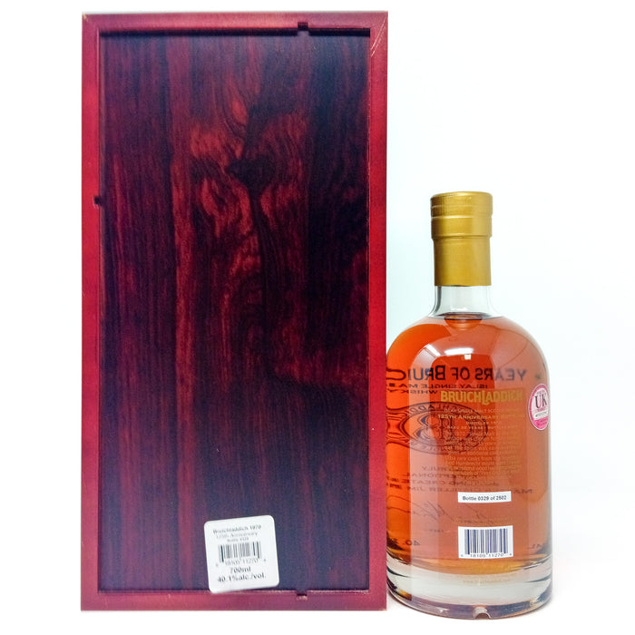 Bruichladdich 1970 35 Year Old 125th Anniversary Single Malt Scotch Whisky, 70cl, 40.1% ABV