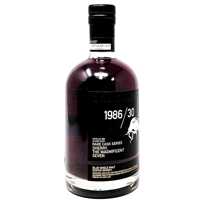 Bruichladdich 1986 Rare Cask Series 30 Year Old The Magnificent Seven Single Malt Scotch Whisky, 70cl, 44.6% ABV