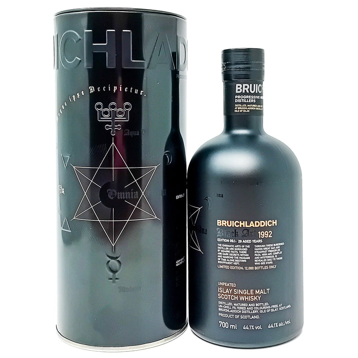 Bruichladdich 1992 Black Art 29 Year Old Edition 09.1 Single Malt Scotch Whisky, 70cl, 44.1% ABV