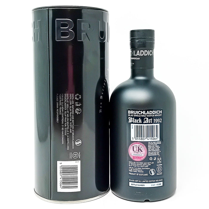 Bruichladdich 1992 Black Art 29 Year Old Edition 09.1 Single Malt Scotch Whisky, 70cl, 44.1% ABV