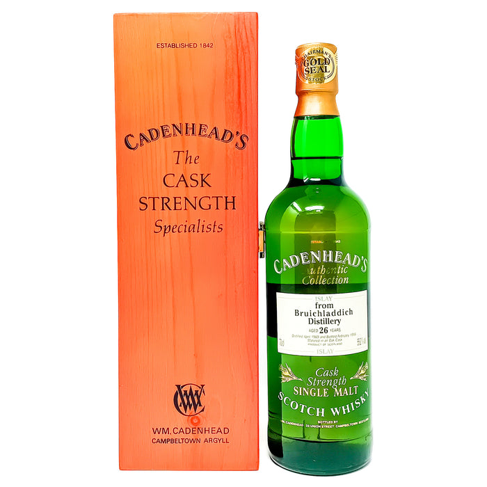 Bruichladdich 1969 26 Year Old Cadenhead's Single Malt Scotch Whisky, 70cl, 55.2% ABV