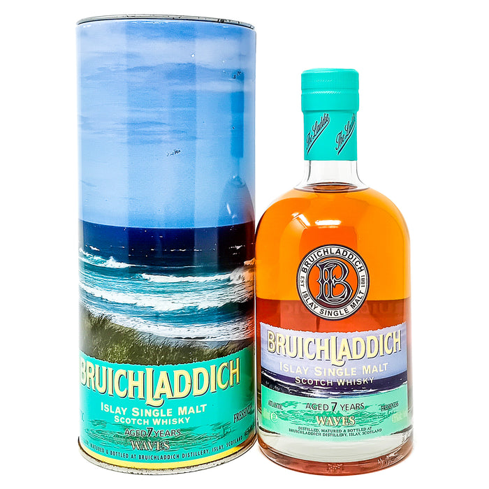 Bruichladdich 7 Year Old Waves Single Malt Scotch Whisky, 70cl, 46% ABV