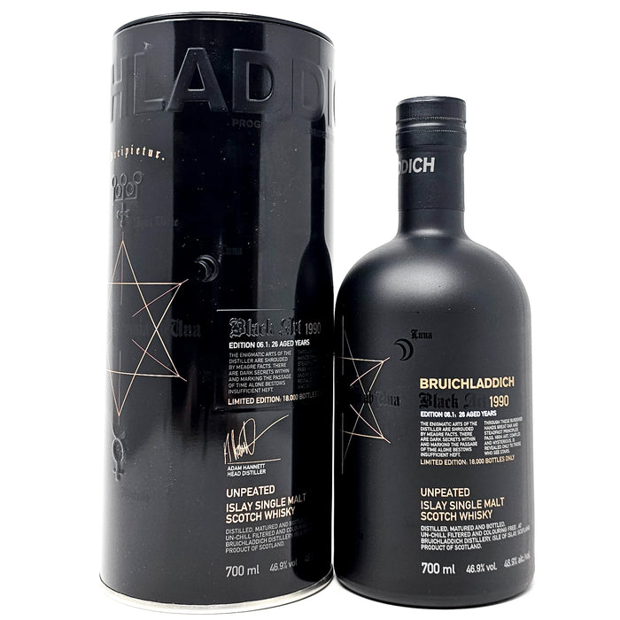 Bruichladdich 1990 Black Art 26 Year Old Edition 06.1 Single Malt Scotch Whisky, 70cl, 46.9% ABV