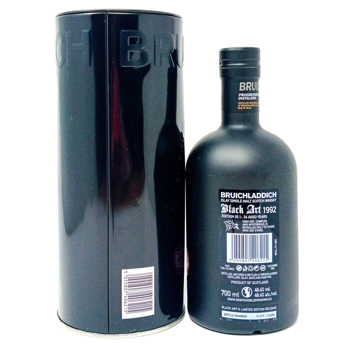 Bruichladdich 1992 Black Art 24 Year Old Edition 05.1 Single Malt Scotch Whisky, 70cl, 46.9% ABV